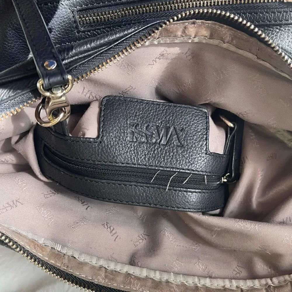 Massi black leather